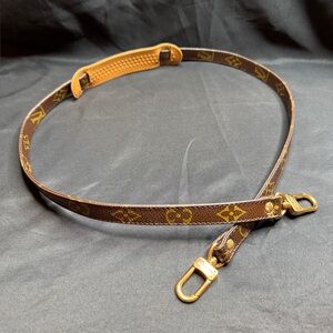 Louis Vuitton Monogram Brown Canvas Strap with Gold Hardware